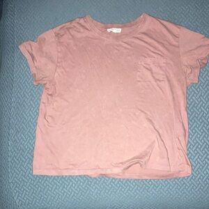 Boxy Pink and Orange Relaxed T-Shirt